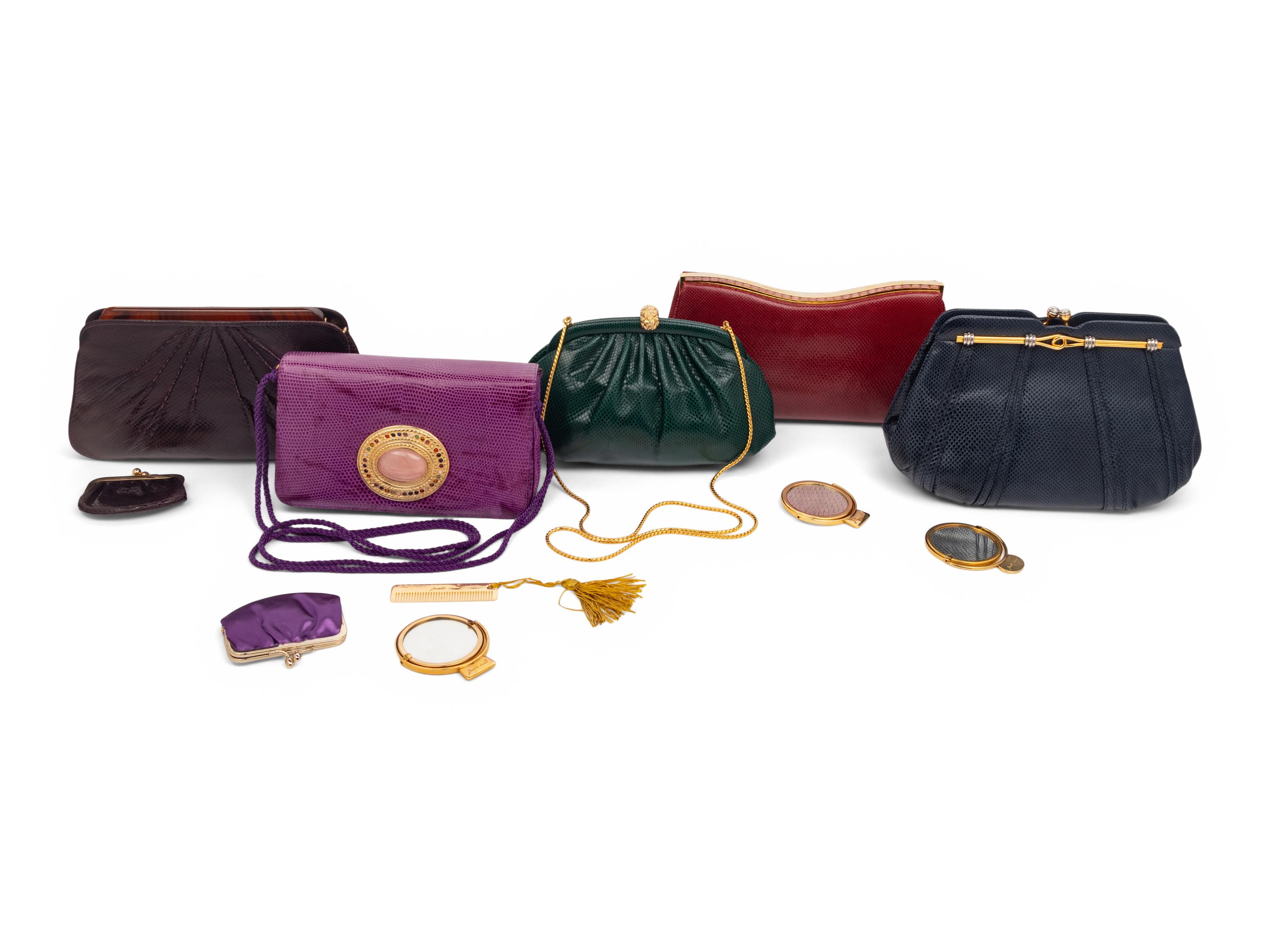 Five Judith Leiber Clutches