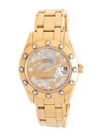 ROLEX, REF. 81318 18K YELLOW GOLD 'PEARLMASTER' WATCH