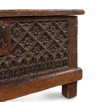 A Gothic Carved Walnut Chest