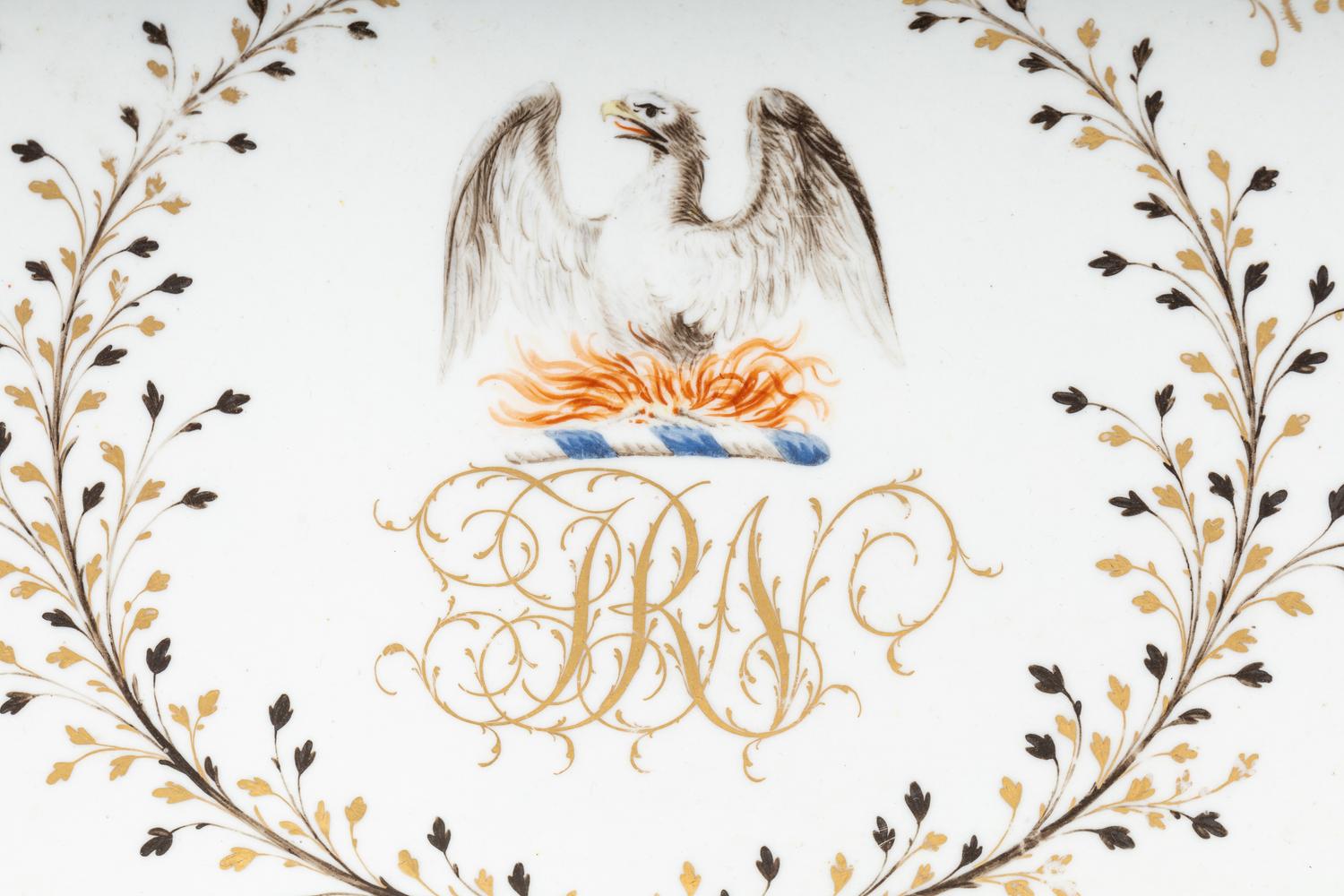 A Chamberlain Worcester Porcelain Tray