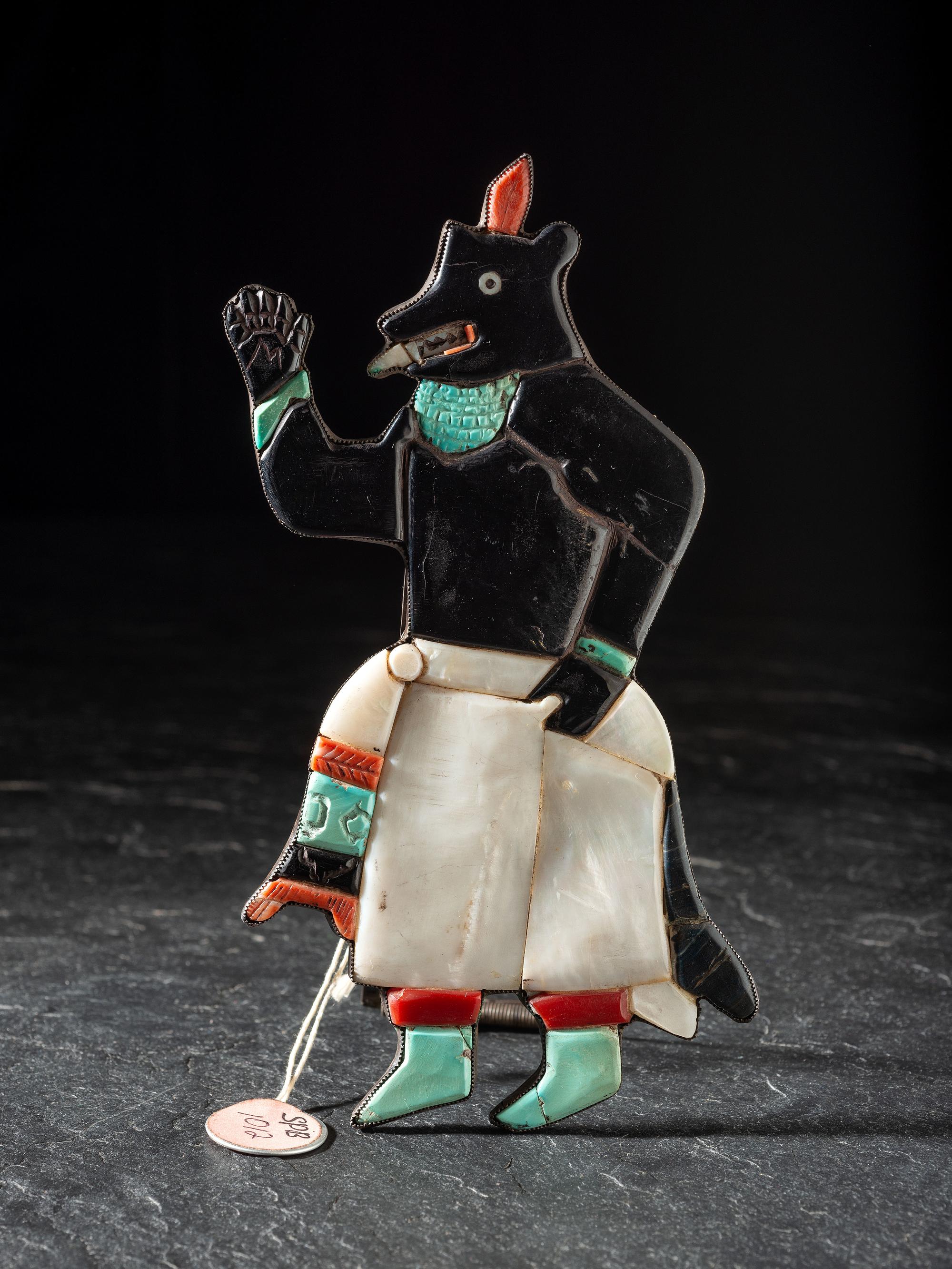 Exceptional Mosaic Inlay Bear Dancer, ex CG Wallace Collection