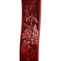 A Pair of Chinese Cinnabar Lacquer Horseshoe-Back Armchairs, Quanyi, 20th Century 近代 滿工剔紅花鳥圖圈椅一對