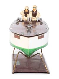 A Lionel Tin Wind Up Speed Boat