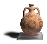 A Cypriot Bichrome Pilgrim Flask