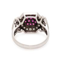 LEVIAN, DIAMOND AND RUBY RING