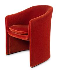 Set of Four Velvet Chairs for Dunbar