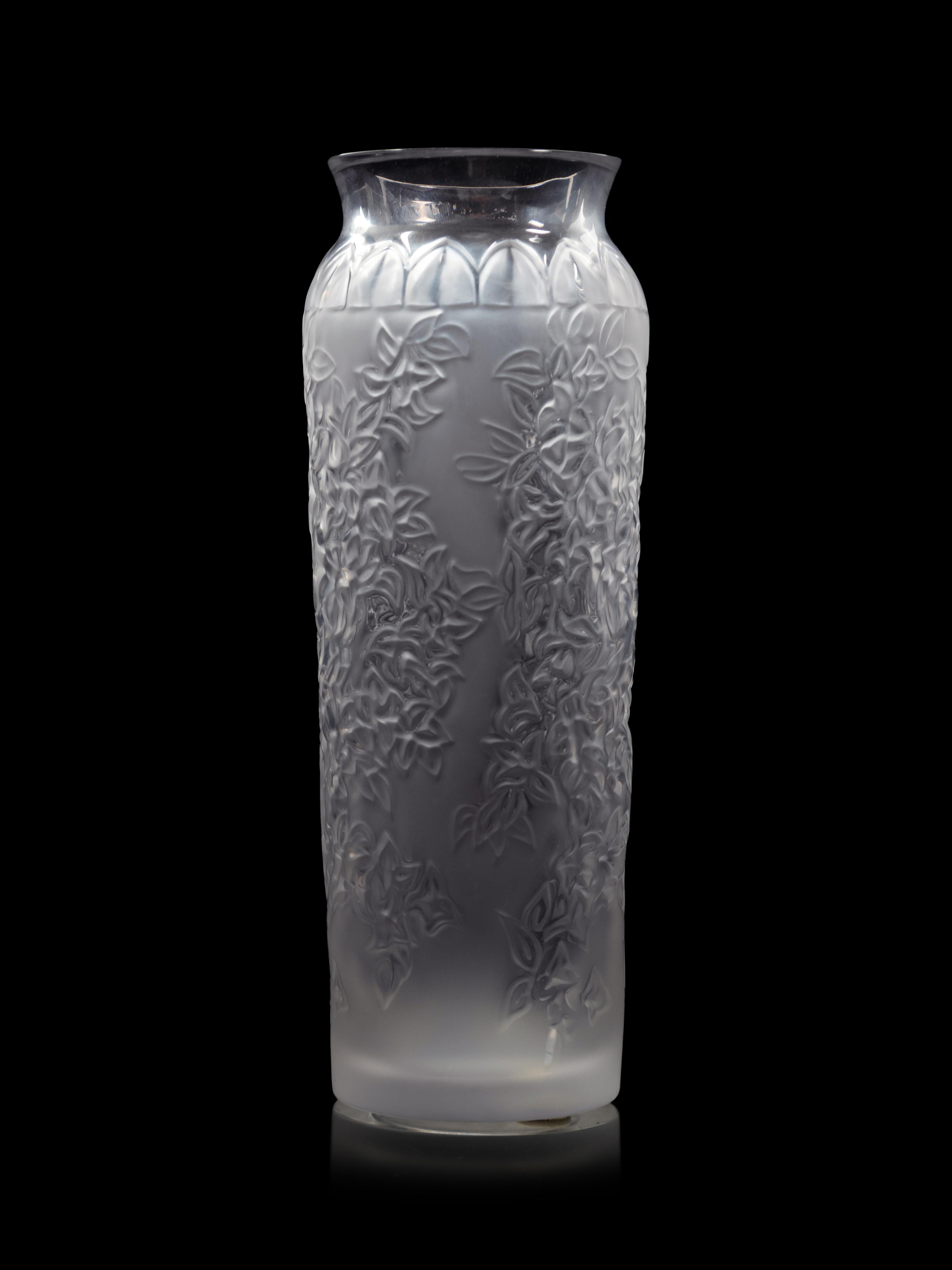 A Lalique Bougainvillier Vase
