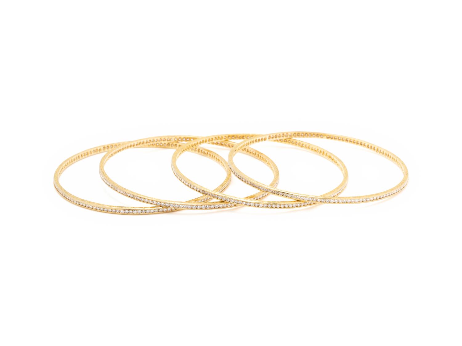 DIAMOND BANGLE BRACELET SET