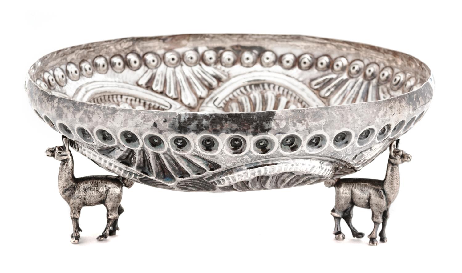 A Peruvian Silver Center Bowl
