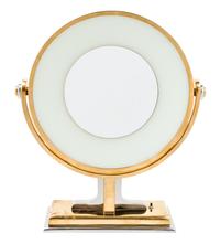 Attributed to Karl Springer (German, 1931-1991), USA, 1970s, an illuminated dressing mirror