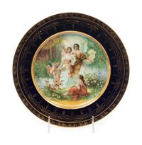 A Group of Four Vienna Porcelain Plates