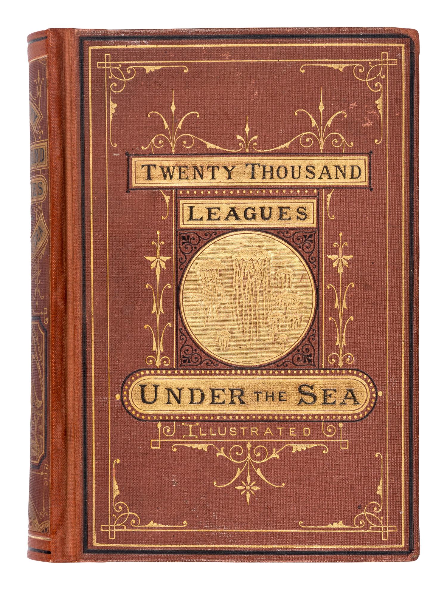 VERNE, Jules (1828-1905). Twenty Thousand Leagues Under the Seas. Translated from the French . Boston: James R. Osgood and Company, 1873 [but 1872].