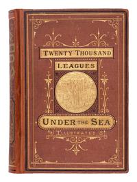 VERNE, Jules (1828-1905). Twenty Thousand Leagues Under the Seas. Translated from the French . Boston: James R. Osgood and Company, 1873 [but 1872].