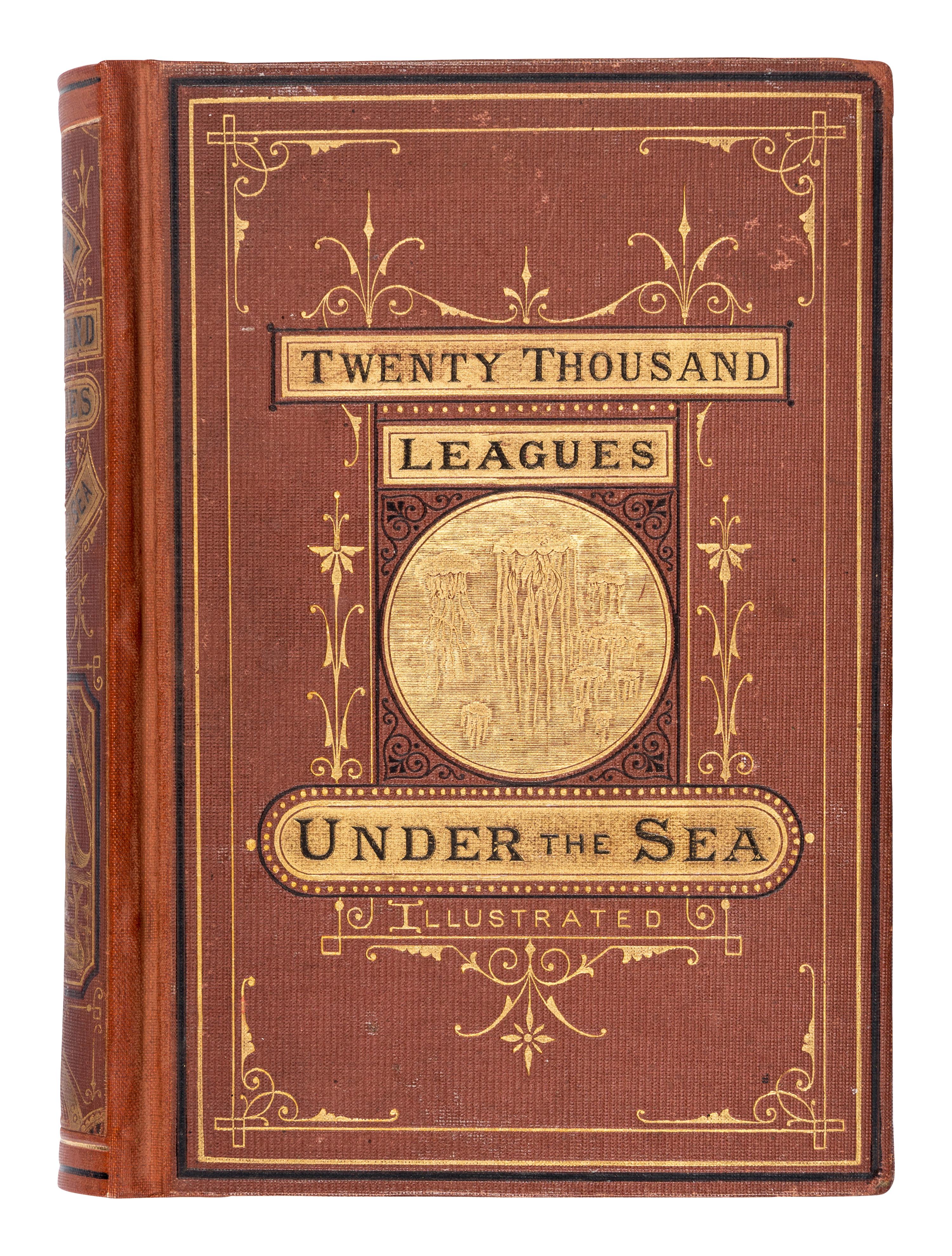 VERNE, Jules (1828-1905). Twenty Thousand Leagues Under the Seas. Translated from the French . Boston: James R. Osgood and Company, 1873 [but 1872].