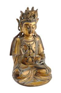 A Chinese Bronze Figure Height 10 inches.