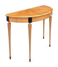Demilune Table and Mirror, 1992