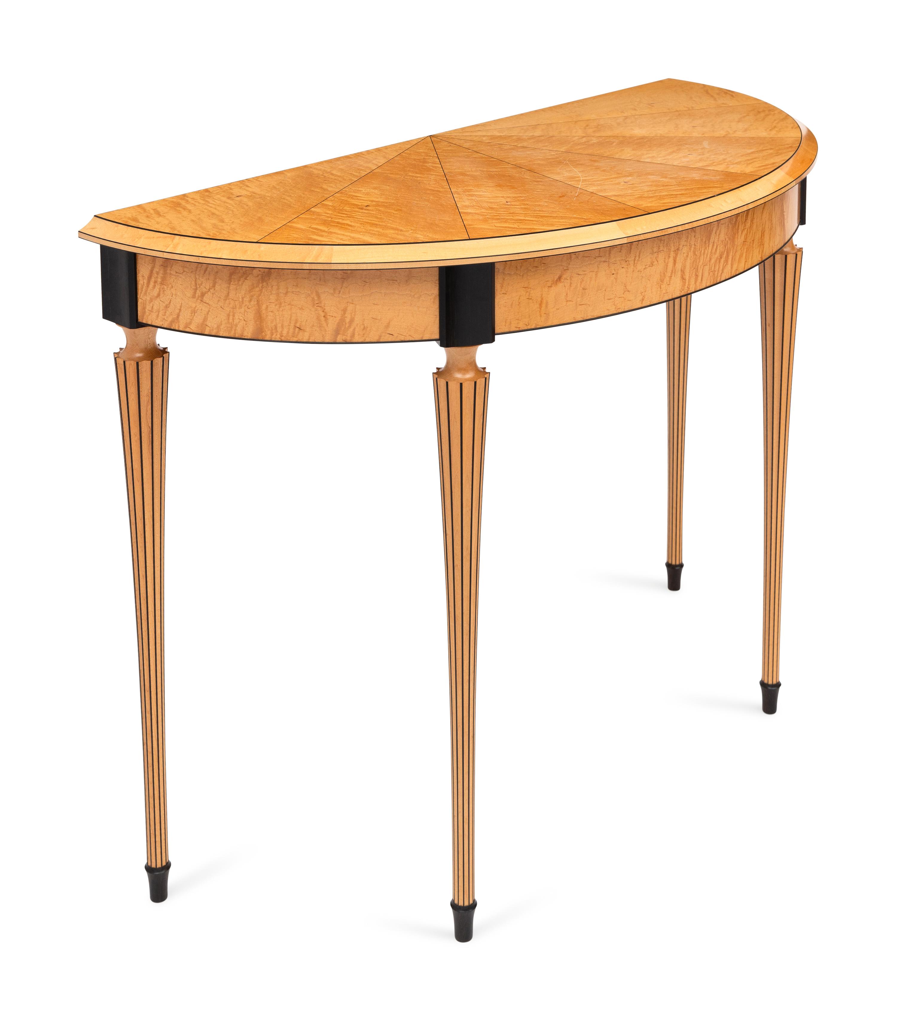Demilune Table and Mirror, 1992