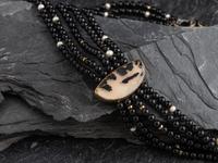 Multi-strand Necklace, with 18K Gold Accents