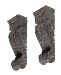 Charles Sumner Frost and Alfred Hoyt Granger, (American, 1856-1931; American, 1867-1939, a pair of exterior facade corbels from the Chi
