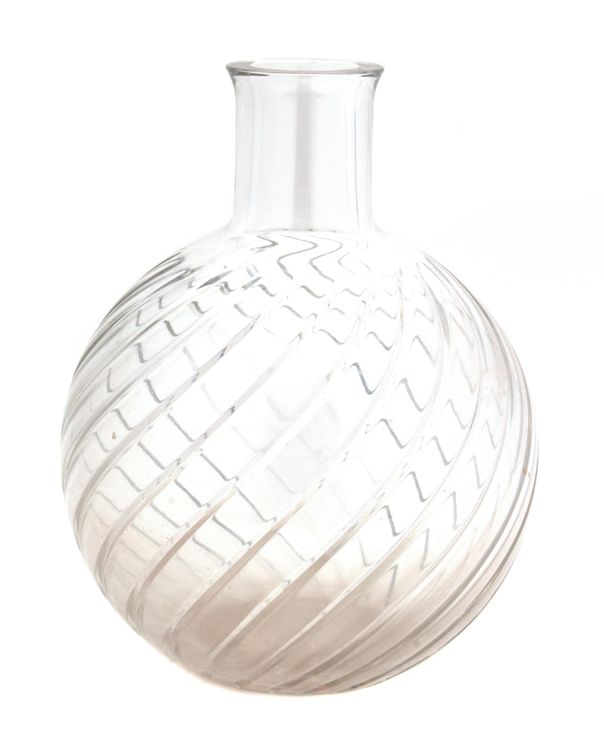 A Cut Crystal Vase Height 10 inches. — BACCARAT