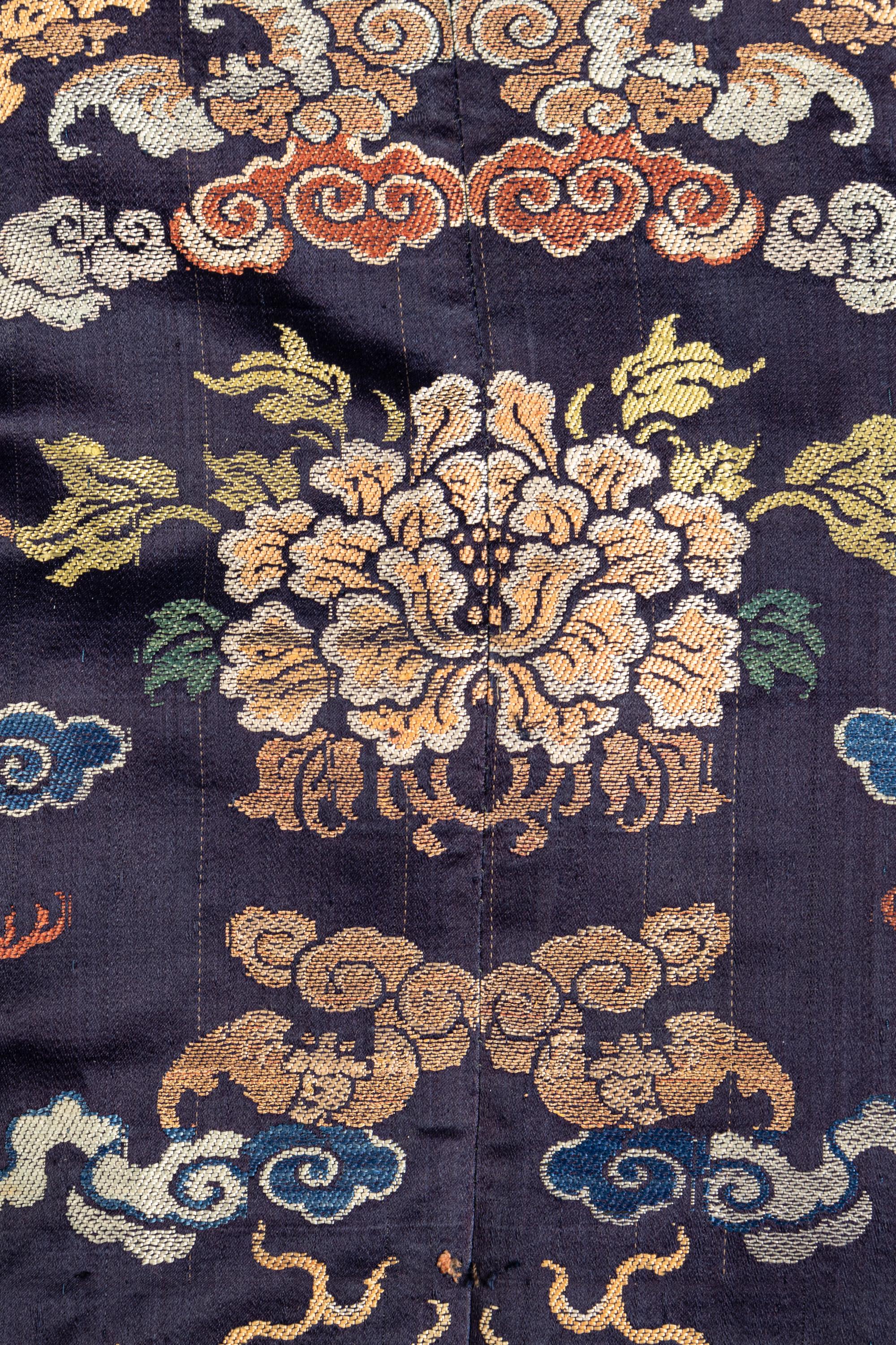 Two Brocade Woven Silk Lady's Vests