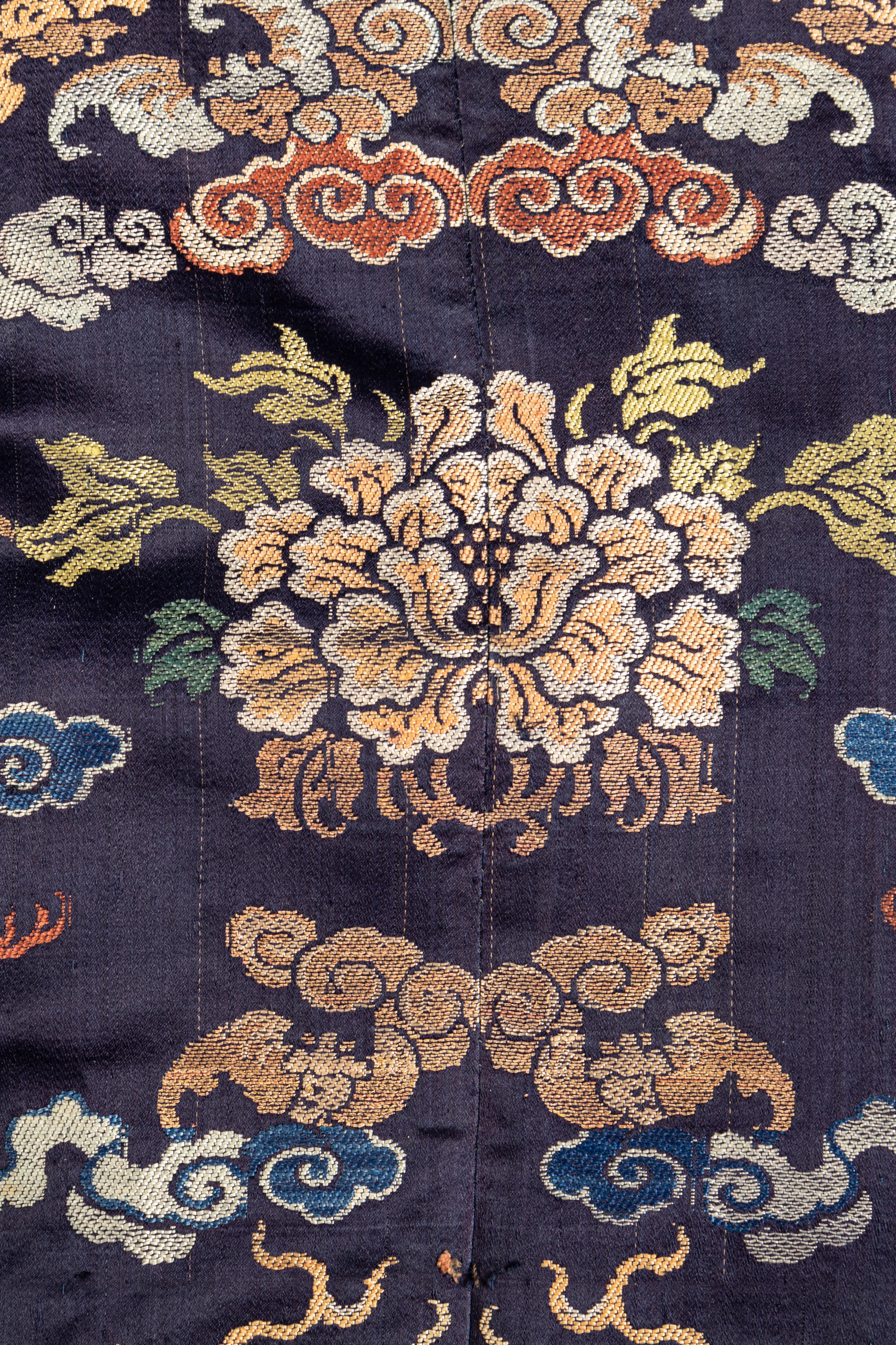 Two Brocade Woven Silk Lady's Vests