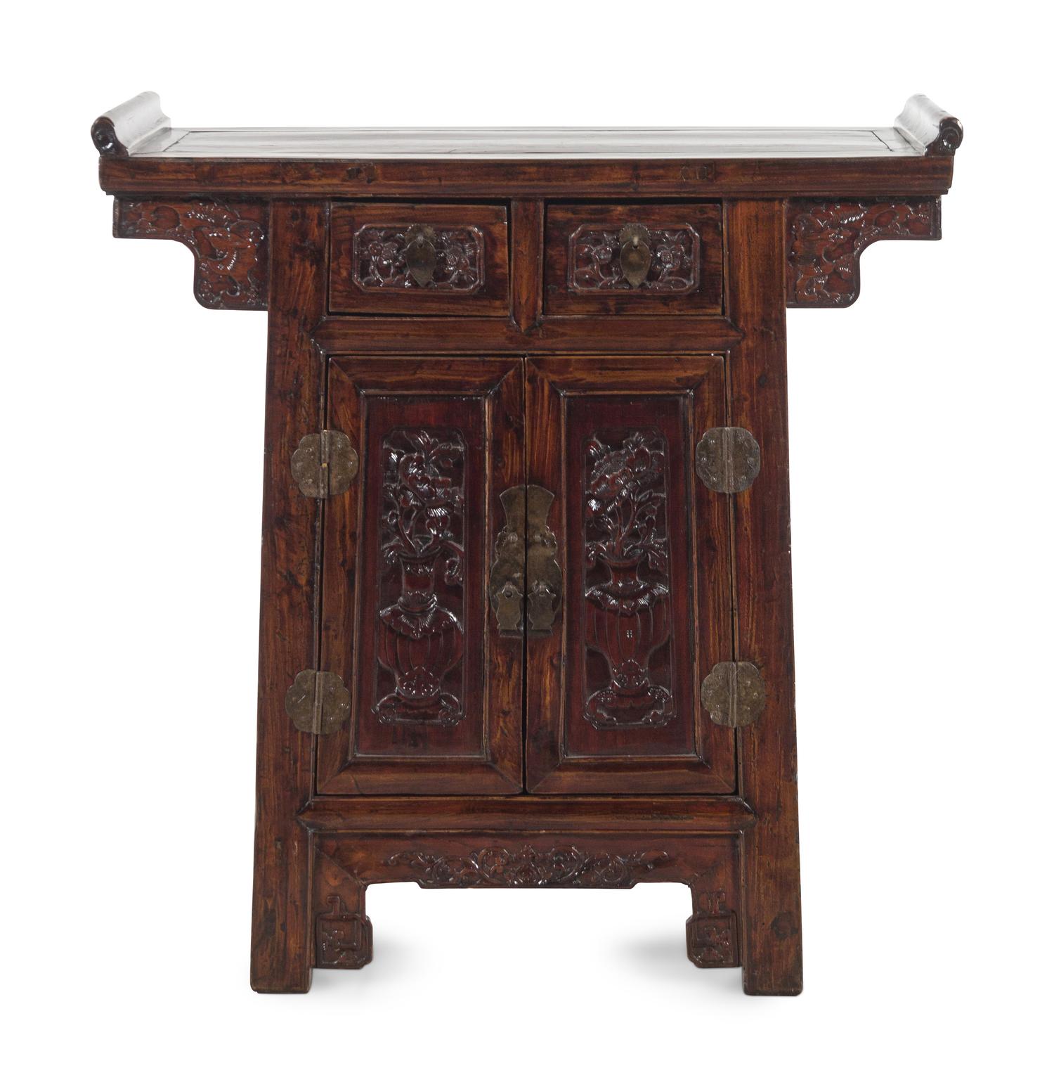 A Chinese Carved Hardwood Altar Table