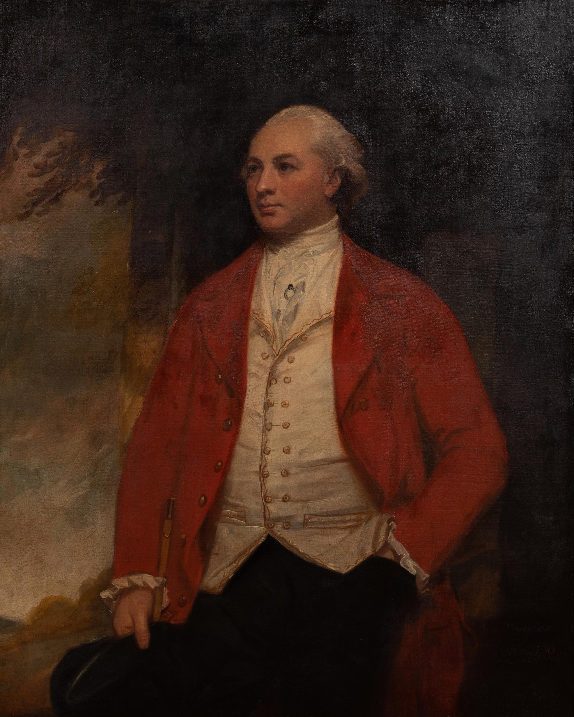 George Romney (British, 1734-1802) — Portrait of Sir John Papillon Twisden