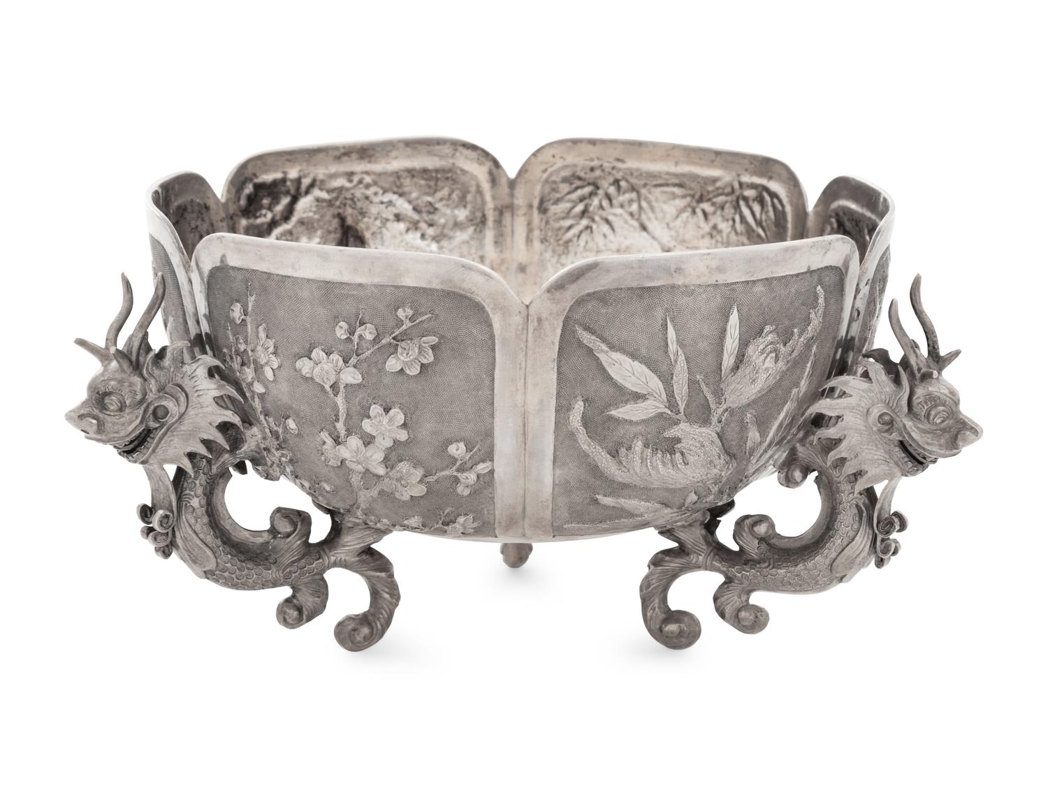 A Chinese Export Silver Bowl