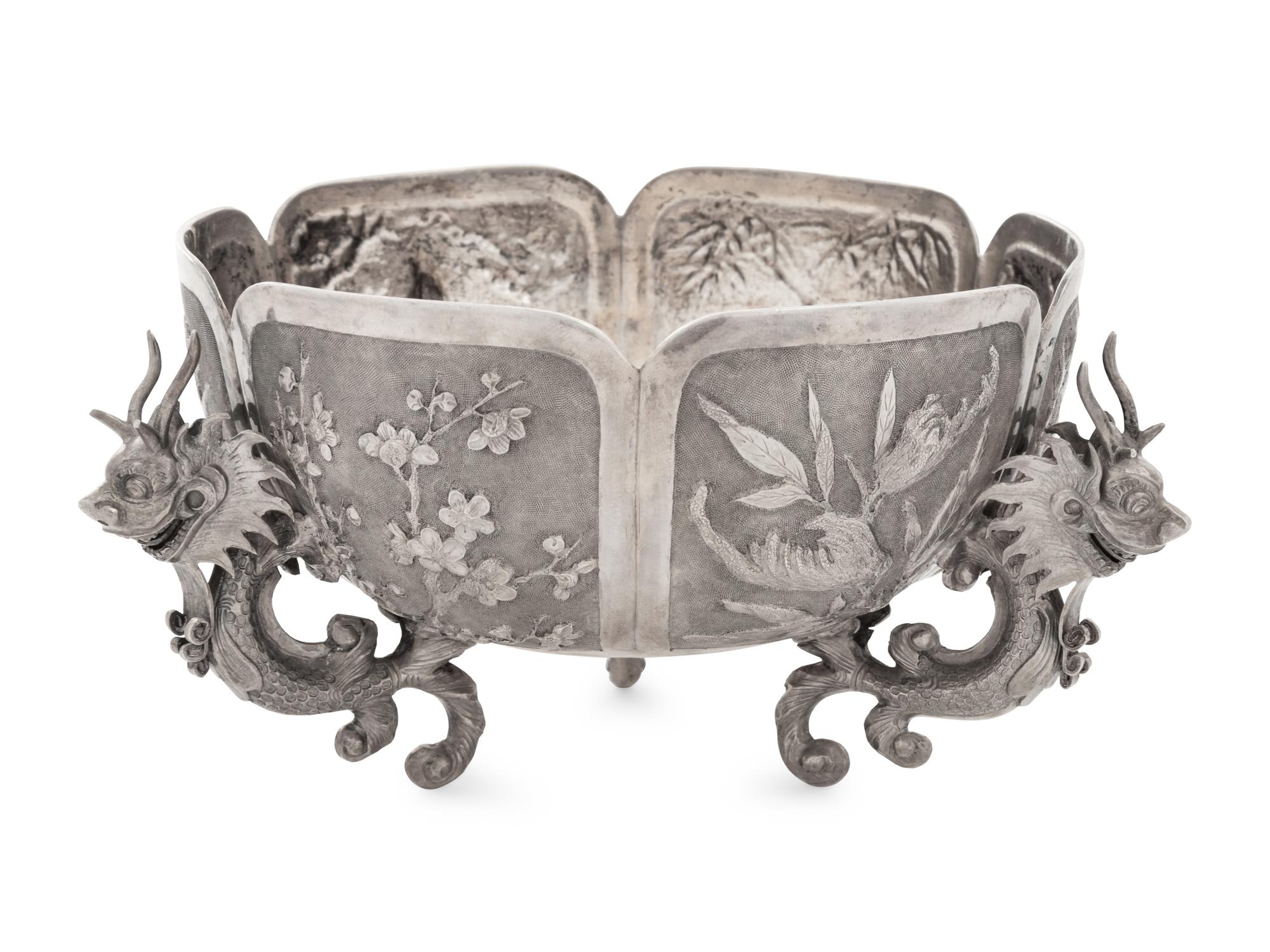A Chinese Export Silver Bowl