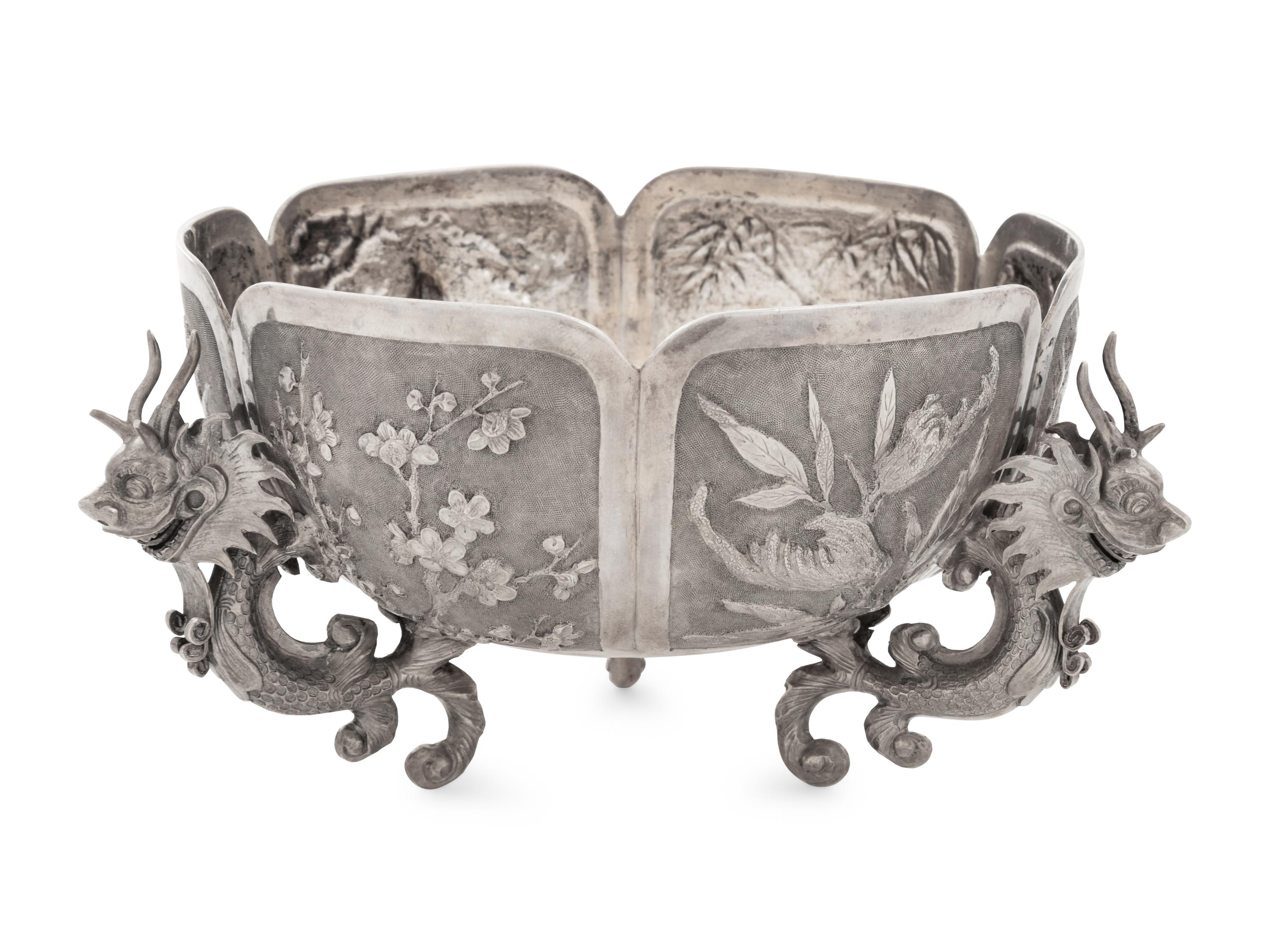 A Chinese Export Silver Bowl