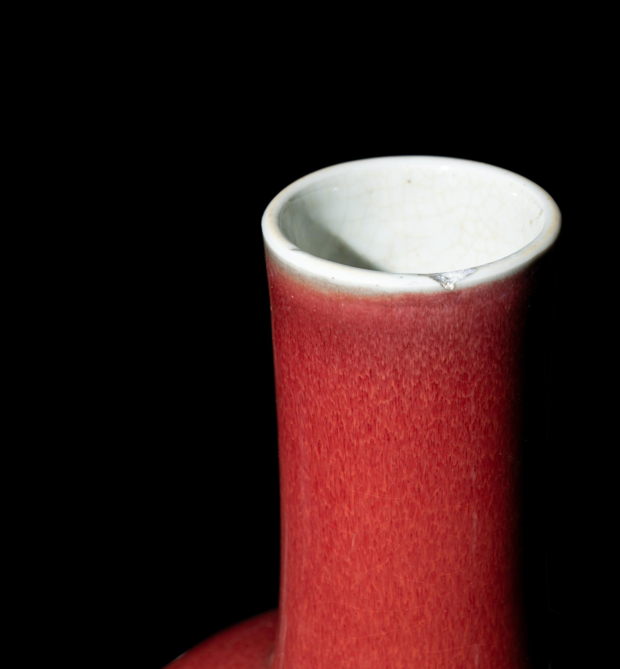 Two Chinese Red Glazed Porcelain Vessels