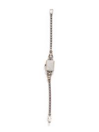 MOVADO, WHITE GOLD AND DIAMOND WRISTWATCH