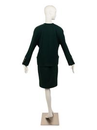 Chanel Green Skirt Suit, 1980-90s