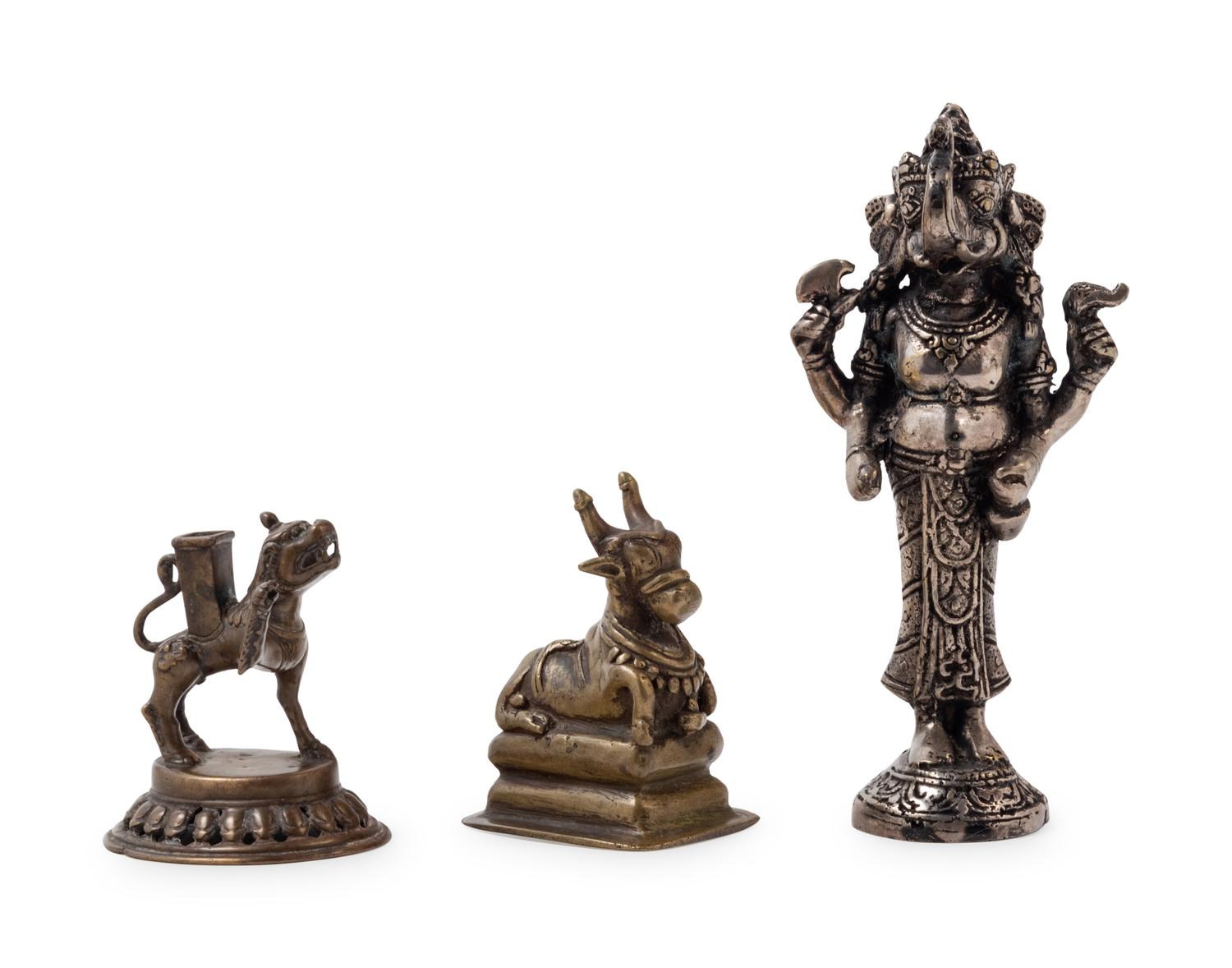 Three Indian Bronze Figures