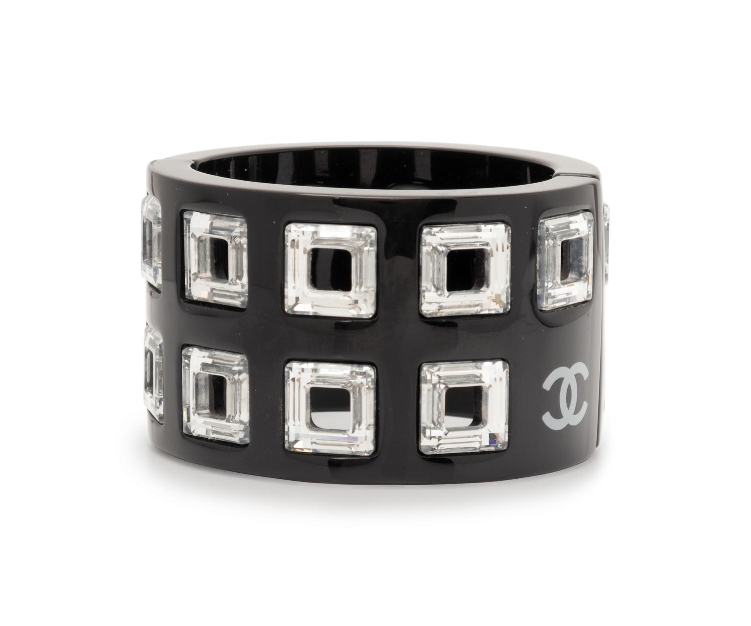 Chanel Black Geometric Cuff, 2006