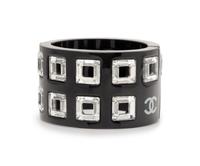 Chanel Black Geometric Cuff, 2006