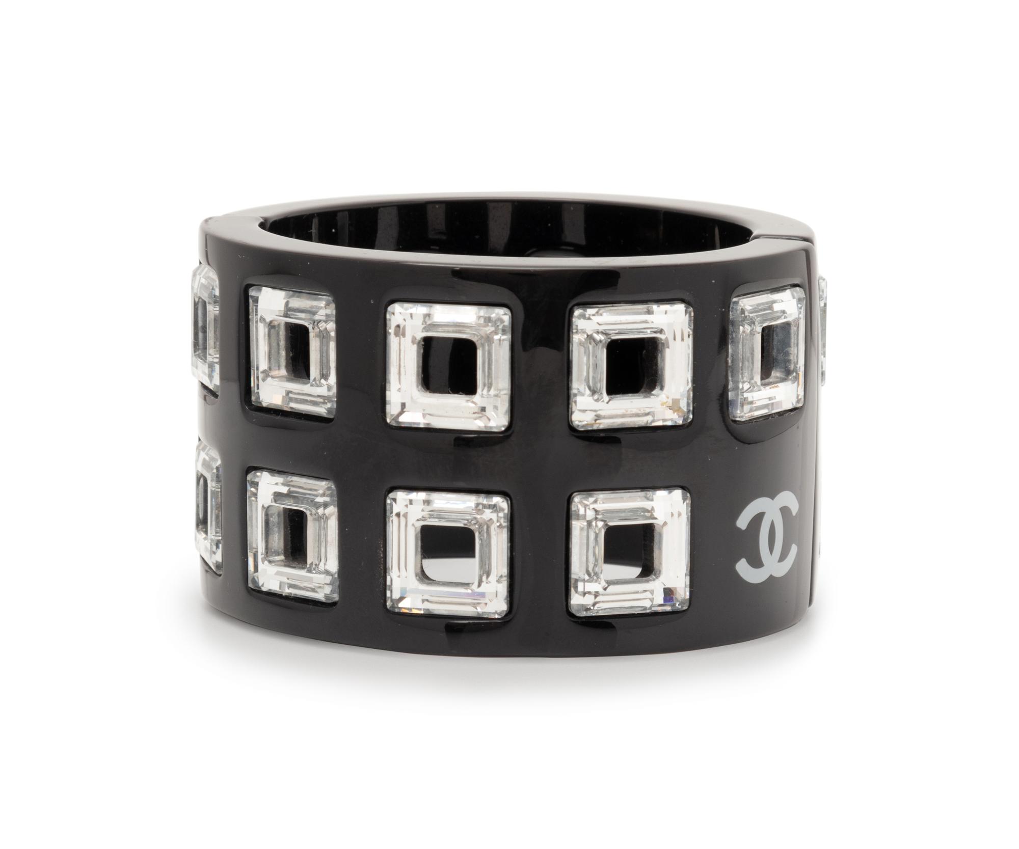 Chanel Black Geometric Cuff, 2006