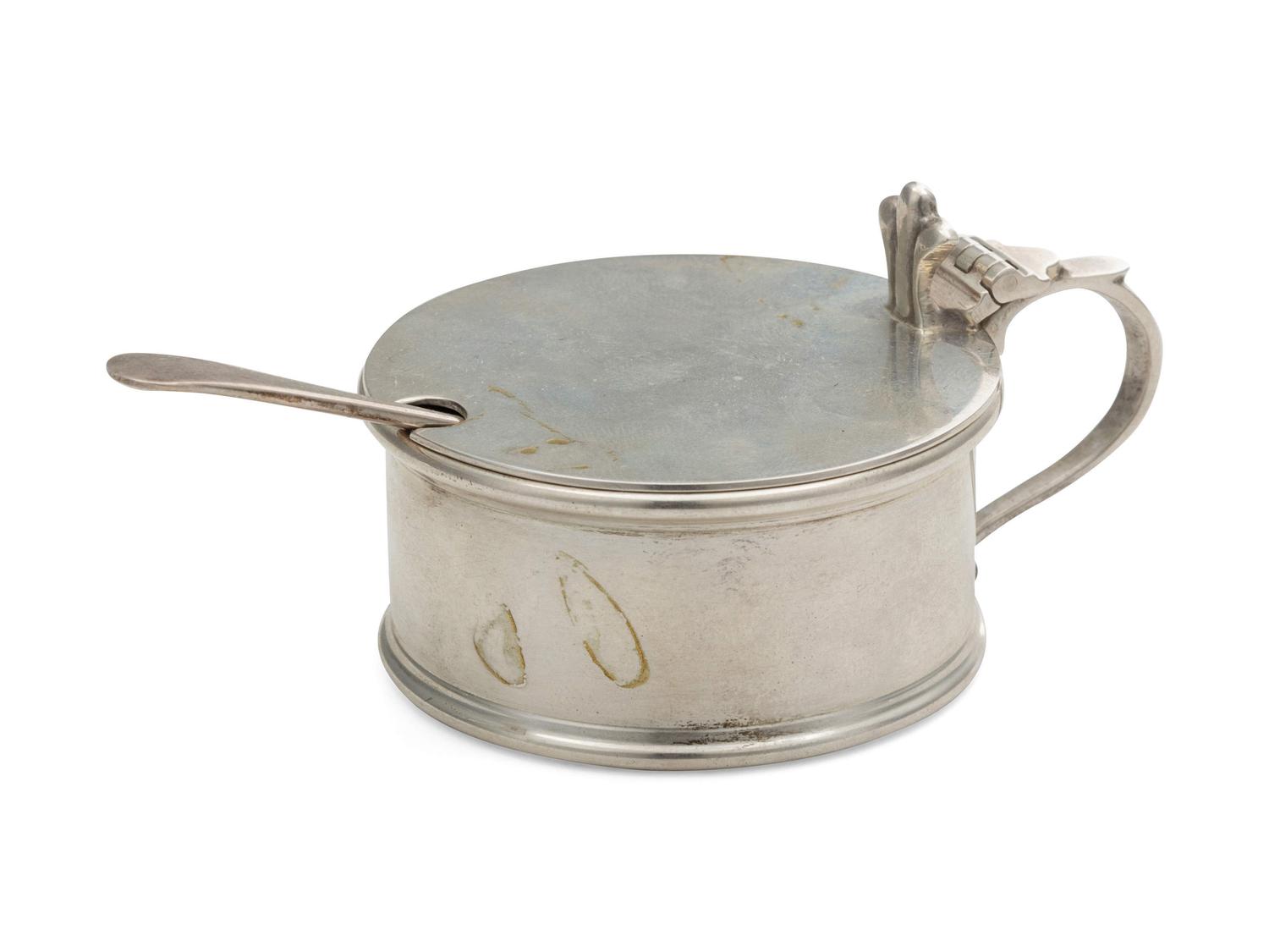 An English Silver Mustard Pot