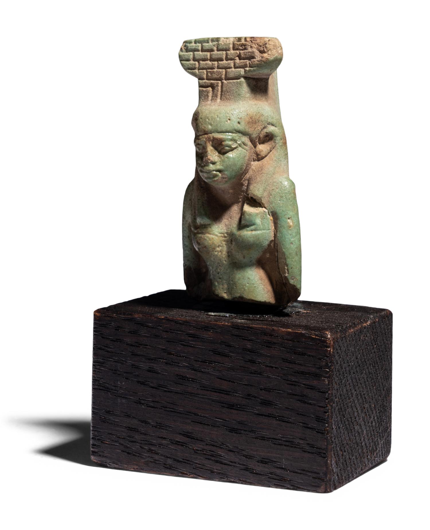 An Egyptian Faience Fragment of Nephthys