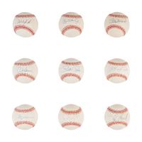 A Group of Nine 3,000 Hit Club Single Signed Autograph Baseballs (Beckett Authentication Services Certified)