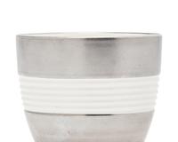 A Wedgwood Moonstone Glaze Platinum Lustre Queensware Coffee Service
