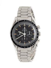 OMEGA, REF. 145.022 STAINLESS STEEL 'SPEEDMASTER' 'ZAF' CHRONOGRAPH WATCH, BOX & PAPERS