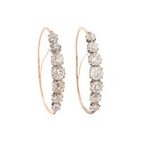 GEORGIAN, FRENCH, DIAMOND POISSARDE EARRINGS