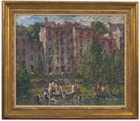 Robert Spencer (American, 1879-1931) - Swimming Hole