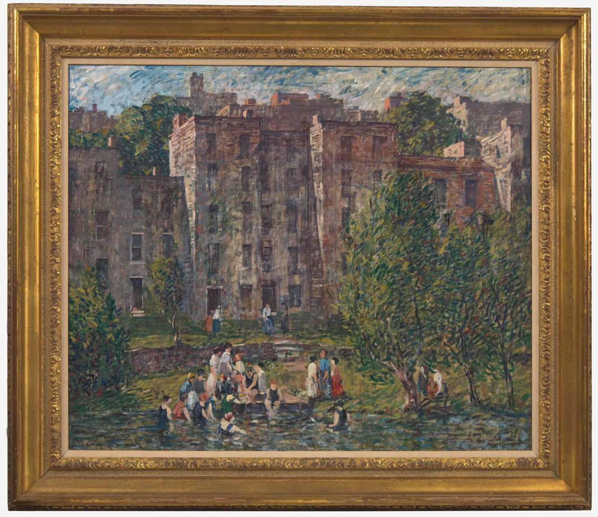 Robert Spencer (American, 1879-1931) - Swimming Hole