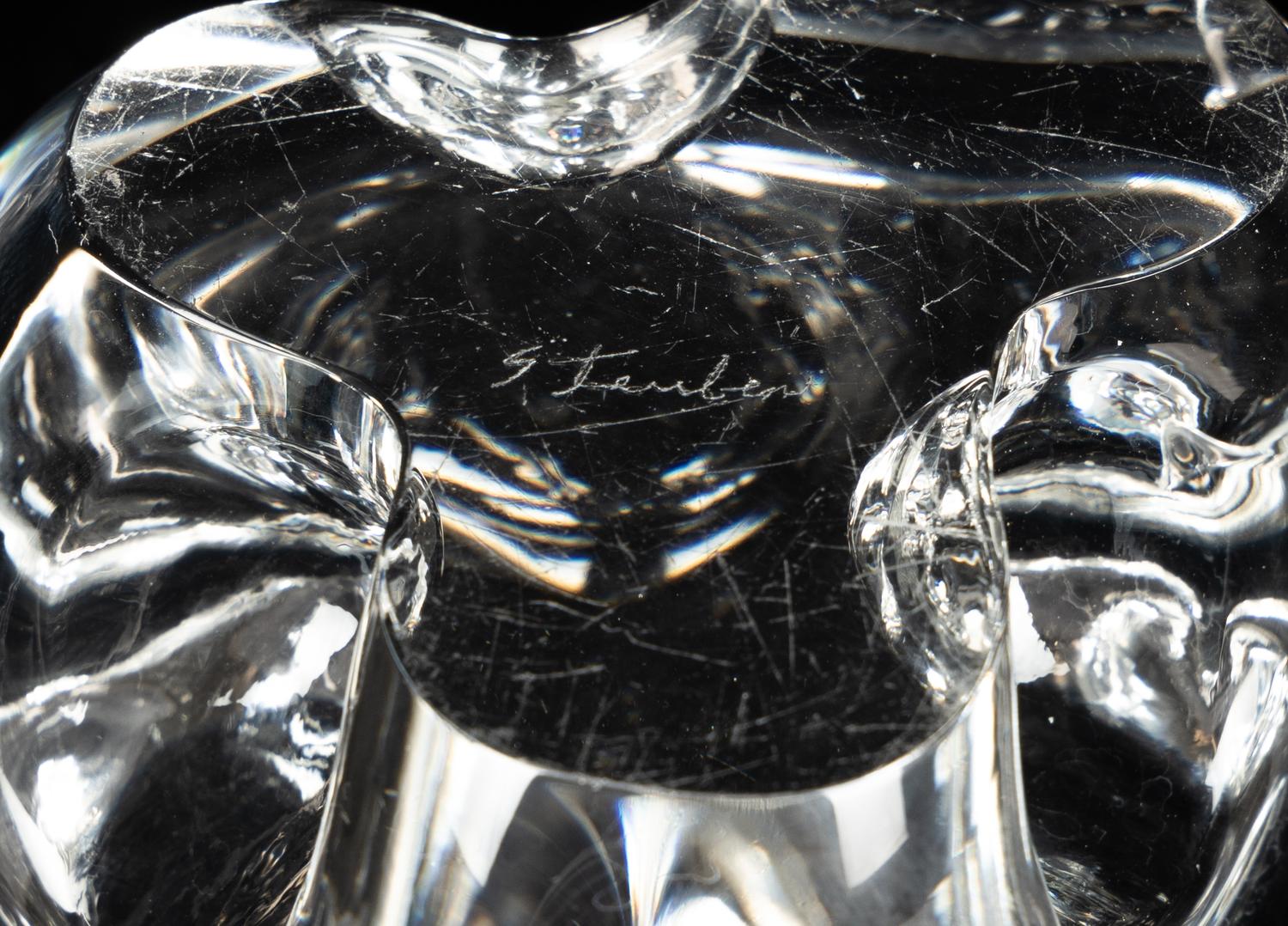 Three Steuben Cut Glass Articles