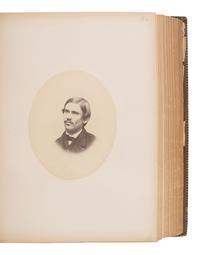 [CIVIL WAR]. The Class of 1865 Harvard College. Cambridge, MA. Yearbook containing albumen photographs of grounds, faculty, and students who later served in the Civil War.