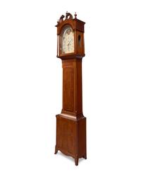 A Federal Cherry Tall Case Clock