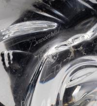 A Baccarat Glass Buddha Figure